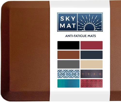 Miniatura 13 de Tapete antifatiga cómodo por Sky Mats, calidad de grado comercial, perfecto para escritorios de pie, cocinas y garajes, alivia el dolor de pies