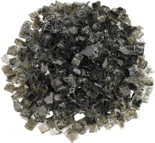 American Fireglass vidrio refractario para fuego, con vidrio para hogar y vidrio para fuego de hoyo, 10 libras, Bronce