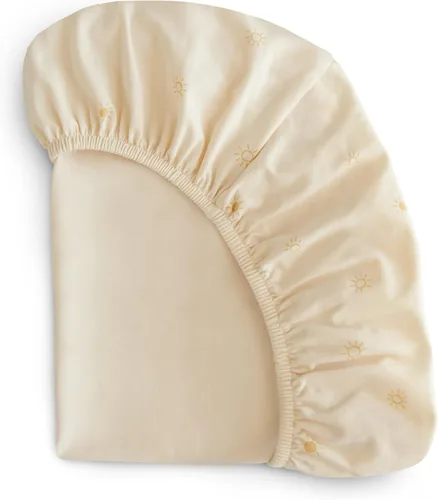 Miniatura 10 de mushie Sábana para cuna elástica y suave Ajustable de 28 x 52 pulgadas (rubor)