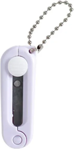 Tijeras plegables de bolsillo con llavero para cortar tijeras de viaje portátiles, cortador telescópico plegable, álbum de recortes, manualidades,