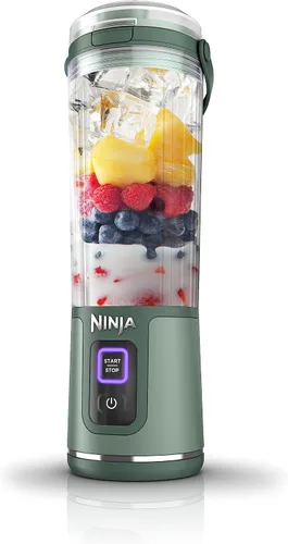 Miniatura 13 de Ninja BC151EM Blast Licuadora Portátil, Sin Cable, Recipiente de 18oz, Licuadora Personal para Batidos y Licuados, Libre de BPA, Tapa Hermética
