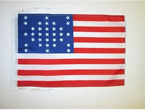Miniatura 444 de Bandera de México AZ FLAG, 45.7 x 30.5 cm, con cordones - Pequeñas banderas mexicanas de 30 x 45 cm - Bandera de 45.7 x 30.5 cm
