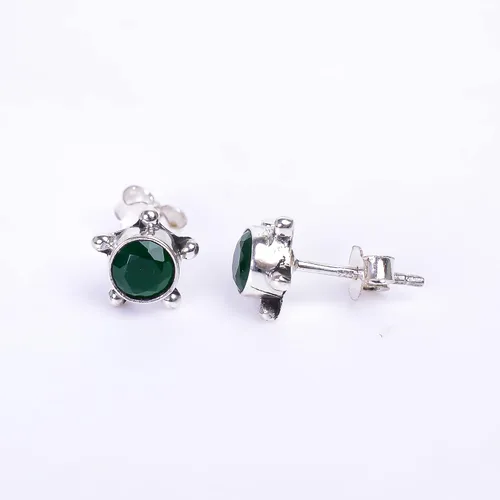 Miniatura 51 de Round Gemstone Stud Design 2