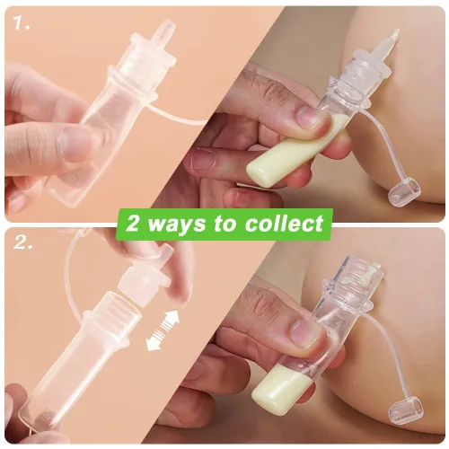 Miniatura 6 de haakaa Kit colector de calostro jeringas de calostro para leche materna para recolectar, alimentar y almacenar, listas para usar