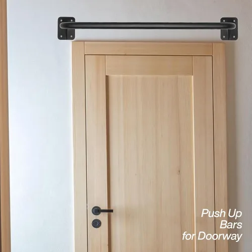 Miniatura 5 de Wall Mounted Doorway Pull Up Bar, Heavy Duty Strength Training Pull-Up Bars for Doorframe, Support Beam or Joist Mount Thick Metal Sturdy