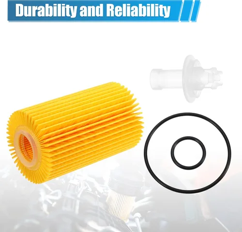 Miniatura 6 de X AUTOHAUX Filtro de aceite de motor 04152-38020 04152-51010 04152-YZZA4 para Toyota Land Cruiser 2008-2021 para Toyota Sequoia 2008-2022