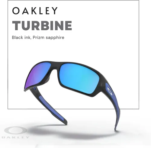 Miniatura 5 de Oakley Turbine OO9263 - Gafas de sol rectangulares para hombre, correa + paquete con kit de gafas de diseñador iWear