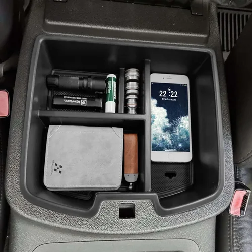 Miniatura 7 de RUNROAD Organizador de consola compatible con 2007-2014 GMC Sierra 2500 3500/Chevy Silverado 2500 3500/Tahoe/Yukon XL/Suburban 1500 y 07-13 Sierra