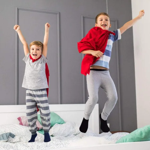 Miniatura 3 de Tphon Calcetines antideslizantes para niños pequeños, 12 pares de calcetines adhesivos antideslizantes para bebés de 1 a 10 años