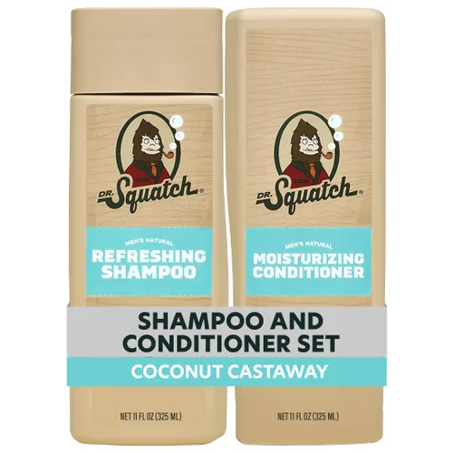 Miniatura 10 de Dr. Squatch Paquete de Cabello Natural para Hombres - Cabello Saludable y de Aspecto Abundante - Champú de Alquitrán de Pino (8 fl oz)