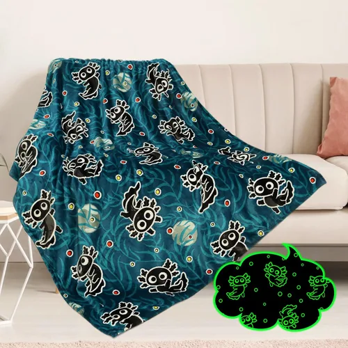 Miniatura 13 de Manta Preppy que Brilla en la Oscuridad, Manta Rosa con Estrellas para Niñas, Mantas de Forro Polar, Regalos de Cumpleaños para Niños, Manta Suave