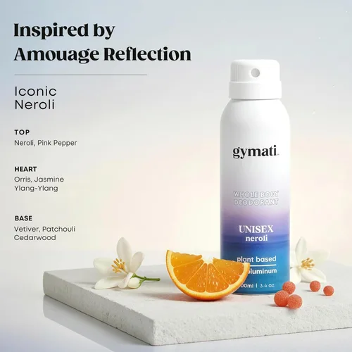 Miniatura 5 de Gymati Desodorante corporal natural en aerosol sin aluminio, unisex, paquete de 2