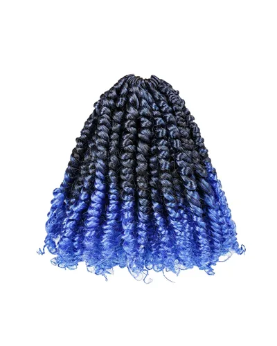 Miniatura 85 de Paquetes de extensiones de cabello de trenza de ganchillo Passion Twist - Combo de color mixto (6 paquetes 1B+1 paquete T1B/27+1 paquete T1B/30)