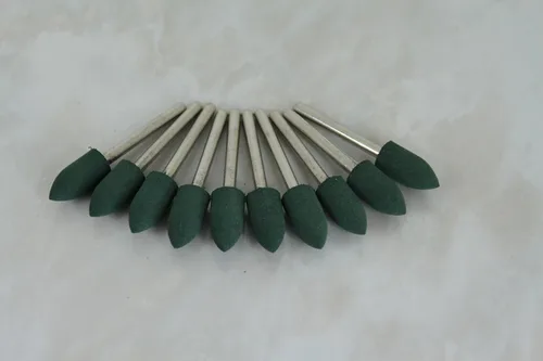 Miniatura 2 de TEMO 10 piezas de 0.315 in (5/16 pulgadas) herramienta giratoria de goma bala de pulido con vástago de 0.118 in (1/8 pulgadas) para herramientas