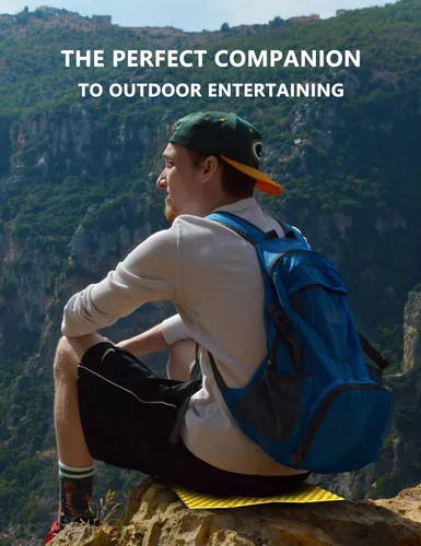 1 almohadilla de espuma impermeable plegable portátil para acampar al aire libre, senderismo, picnic, colchoneta de espuma para dormir para camping,
