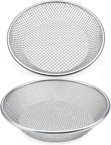 2 PIEZAS YUEBM Tamiz de Arena y Tierra para Compost de Jardinería Perfecto para Cubeta de 5 Galones, Malla de 1/4 Pulgada, Malla de 1/8 Pulgada