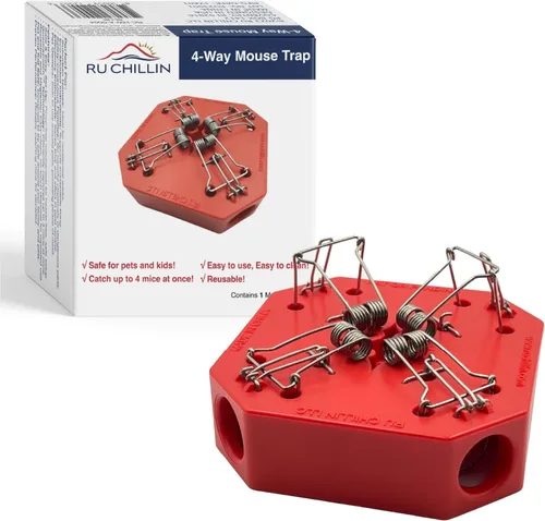 Miniatura 11 de Trampa reutilizable para ratones – Trampas para ratones de múltiples capturas para uso en interiores y exteriores, seguras para mascotas y niños