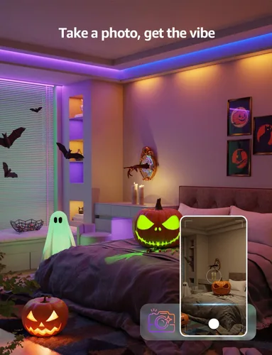 Miniatura 4 de Lepro SE1 AI - Tira de luces LED inteligentes – Tiras de luz RGB que cambian de color de 16.4 pies con control de aplicación, iluminación generada