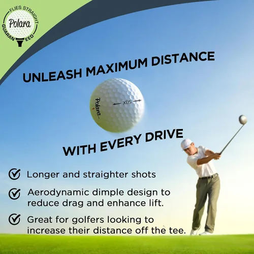 Miniatura 2 de Polara Self-Correcting Golf Balls – High-Performance Golf Balls with Soft Feel, Anti-Slice & Hook Correction, Exceeds USGA Limits, Dimple Design for