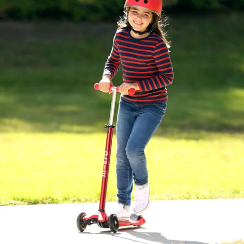 Miniatura 2 de Micro Kickboard – Maxi Deluxe LED – Monopatín pequeño de tres ruedas, inclinado a girar, diseño suizo para niños con ruedas con luces LED activadas