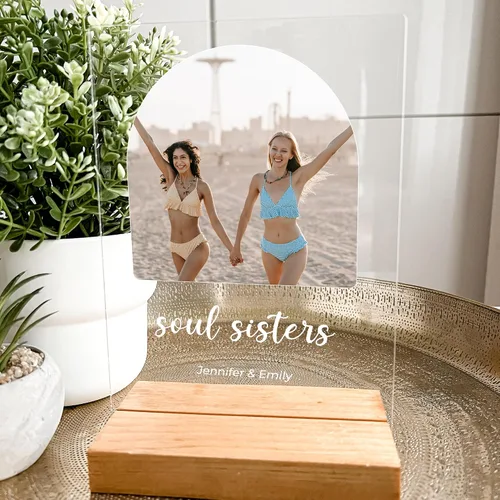 Miniatura 7 de Marco de fotos personalizado con cualquier nombre, palabras e imagen, marco de fotos personalizado de madera, soporte de escritorio, placa