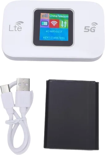 Miniatura 8 de Enrutador de punto de acceso móvil 5G, 300Mbps de alta velocidad LTE WiFi portátil con cifrado WPA WPA2, para viajes al aire libre Europa, Asia