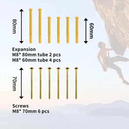 Miniatura 3 de POWER GUIDANCE Tabla de Agarre de Escalada en Roca, Fortalecedor de Manos de Madera, Ejercitador de Antebrazo para Escaladores y Atletas