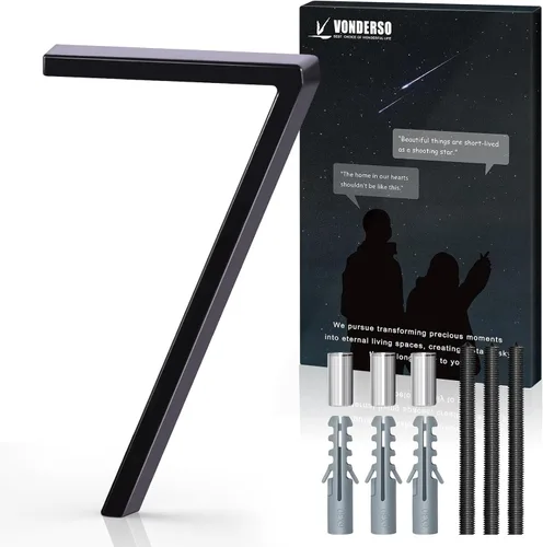 Miniatura 48 de VONDERSO Números flotantes de casa de 5 pulgadas para exteriores, números de dirección modernos de metal antioxidante (3), números de buzón Negro 3