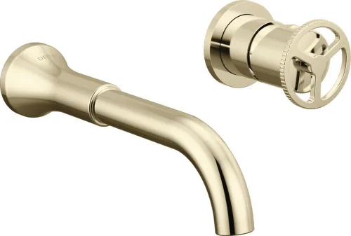 Miniatura 16 de Delta Faucet Trinsic vestiduras de llave para lavabo, de montaje de pared, con mango individual, T3559LF-BLWL Negro mate
