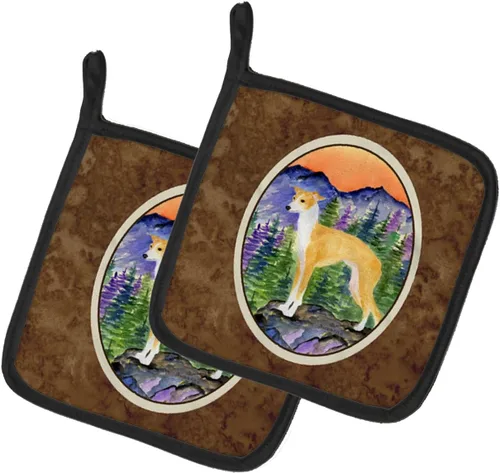 Miniatura 90 de Caroline's Treasures SS8617PTHD - Juego de soportes para ollas de cocina resistentes al calor, almohadillas calientes para horno para cocinar, Husky