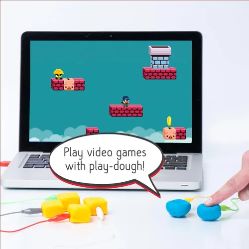Miniatura 7 de Kit STEM Makey Makey de Joylabz, Kits Científicos Educativos, Miles de Actividades de Ingeniería y Programación de Computadoras, Diversión Práctica