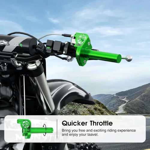 Miniatura 6 de Throttle Grip Throttle Cable Motorcycle 22mm Universal CNC Aluminum Accelerator Throttle Twist Grips Handlebars for KLX CR CRF EXC XR TTR CB SSR ATV
