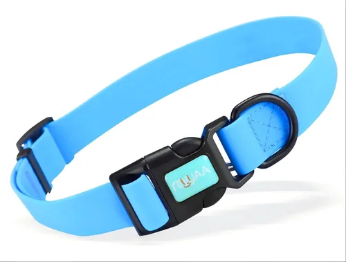 Miniatura 13 de Collares de perro impermeables, fácil de limpiar, collares ajustables para perros pequeños, medianos y grandes (morado, M)