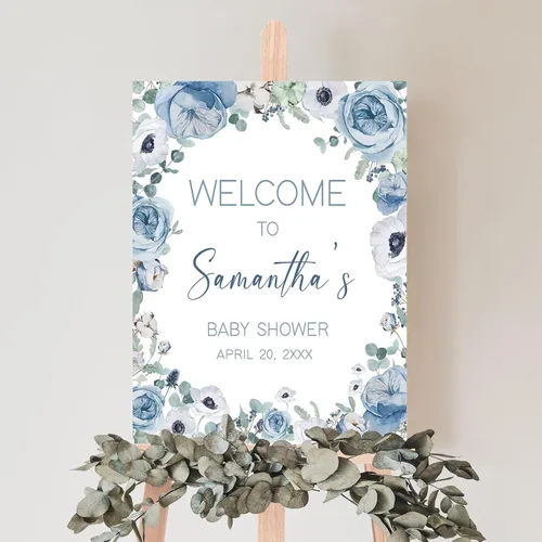 Miniatura 18 de Letrero de bienvenida personalizado de mariposa para baby shower, letrero de mariposa floral para baby shower, letrero con nombre personalizado