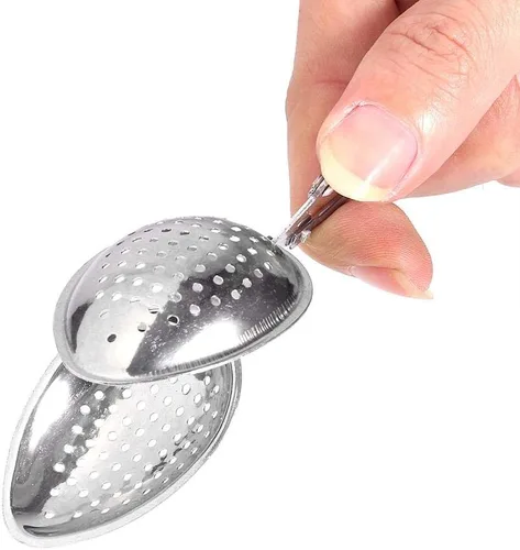 Miniatura 5 de Colador de té, filtro infusor de acero inoxidable en forma de bola, filtro para tés de hojas sueltas, pellizcador de gotas de agua