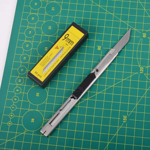 Miniatura 2 de FOSHIO Hojas de Repuesto para Cuchillo de Arte Universal de 30 Grados con Corte de Snap-off, Material de Acero al Carbono de Alta Dureza, Hojas
