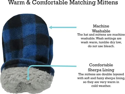 Miniatura 4 de N'Ice Caps Conjunto de invierno para niños y bebés con forro polar y solapa