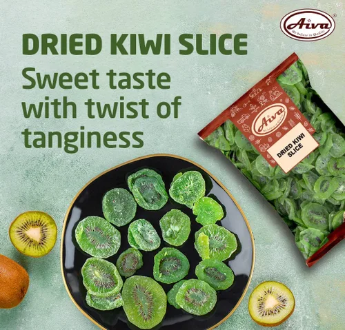 Miniatura 4 de Aiva - Rebanadas de kiwi seco, azúcar añadida natural, sin OMG, ligeramente endulzadas (2 libras)