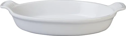 Heritage - Plato para gratinar ovalado, color blanco