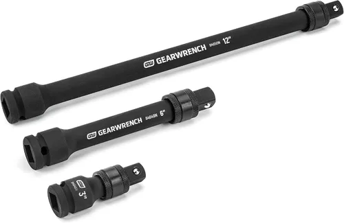 Miniatura 2 de GEARWRENCH Juego de extensión de impacto con bloqueo de accionamiento de 3 piezas de 1/2 "incluye 3", 6" y 12" - 84951N