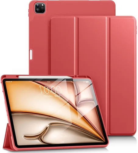 Miniatura 12 de DTTO Funda para iPad Air de 13 pulgadas M3/M2 2025/2024, iPad Pro de 12.9 pulgadas (6ª/5ª/4ª/3ª generación), funda suave con soporte triple delgado