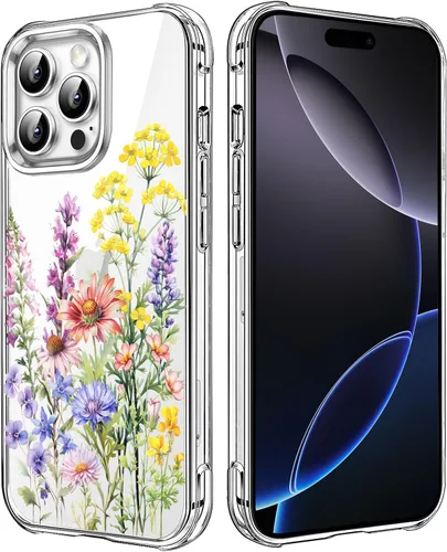 Miniatura 57 de Funda transparente de girasol compatible con iPhone SE 2022 SE 2020 7 8, funda trasera floral para niñas y mujeres, funda protectora transparente