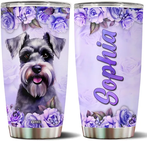 Miniatura 13 de Regalos personalizados de Beagle para mujeres, esposa, hija, mamá, niña, vaso de acero inoxidable aislado de 20 onzas, taza de viaje, taza de café