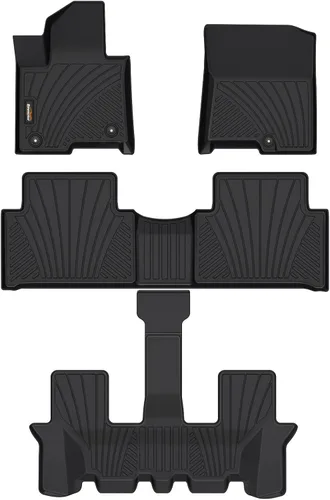 Miniatura 31 de Alfombrillas y forro de carga para Jeep Grand Cherokee L 2021-2025 (solo para 6 plazas sin consola central), alfombrillas de automóvil TPE para todo