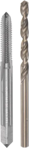 Miniatura 37 de uxcell Juego de grifos y brocas, M12 x 1.25 H2 rectos, fresadora de roscas para máquina de flauta recta, 0.413 in de acero cobalto M35 de alta