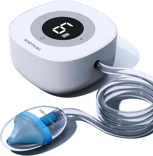 Aspirador nasal eléctrico para bebé, succión avanzada de grado hospitalario 10X, aspirador de nariz recargable, limpiador de mocos para recién