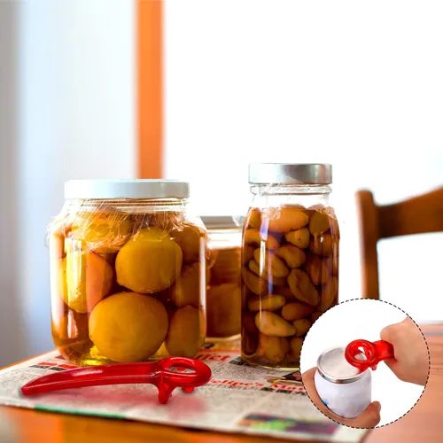 Miniatura 5 de BOXOB Llave de tarro, abridor de tarros, pinzas de tapa, abridor de botellas de cerveza, herramienta de tarro abierto para ancianos, niños, mujeres