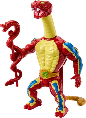 Miniatura 3 de Masters of the Universe Origins Figura de acción y accesorio, Rise of Snake Men Rattlor, articulación y mini libro de cómics, 5.5 pulgadas