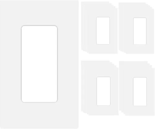 Miniatura 21 de Placa de pared Decora sin tornillos de 4 segmentos, placa frontal eléctrica para interruptor de luz, interruptor inteligente, receptáculo