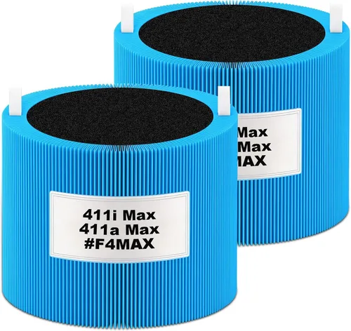 Filtro de repuesto 411i/411a Max compatible con Blueair Blue Pure (no para 411/411Auto y mini/411+), potente filtro de partículas de polvo y filtro